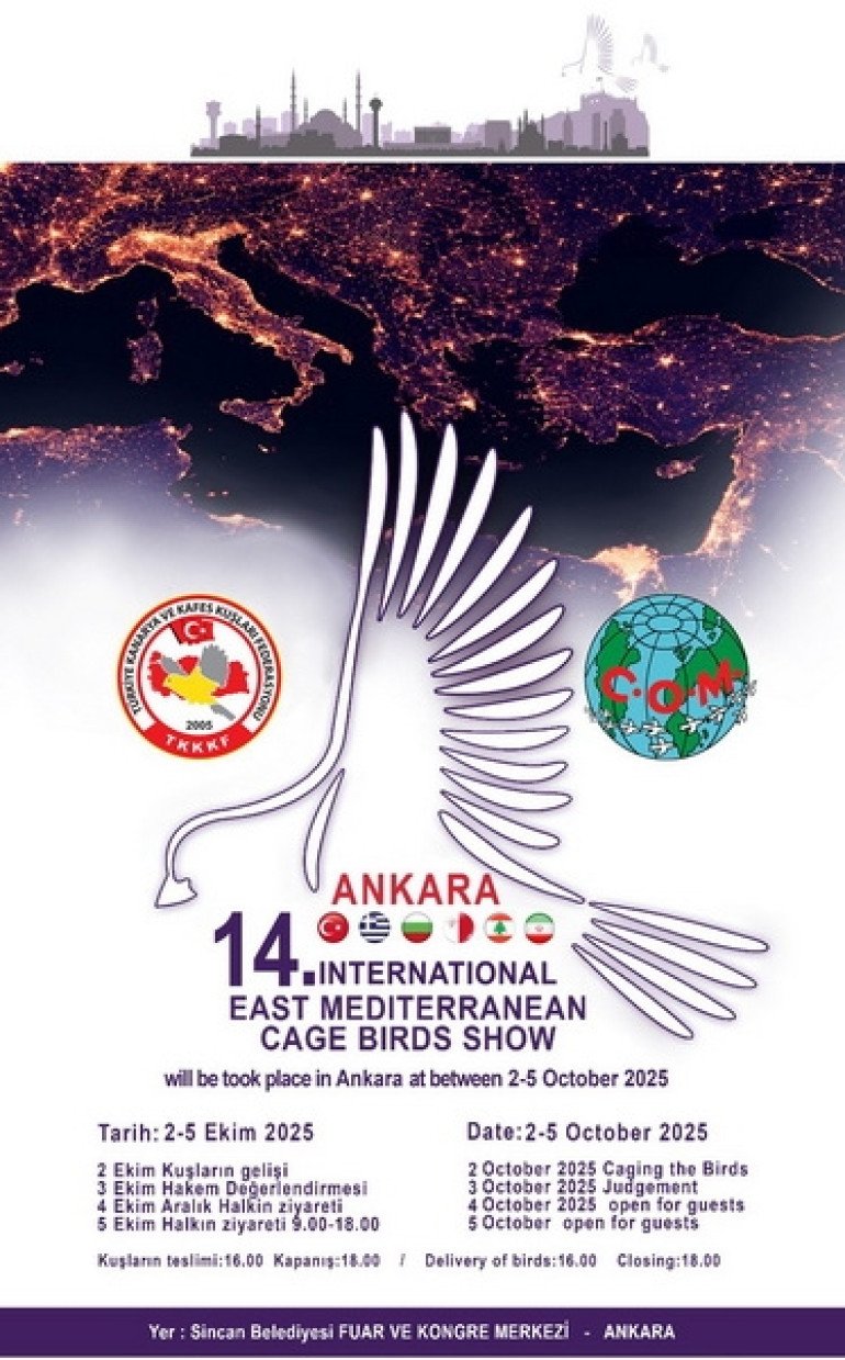 Doğu Akdeniz Ülkeleri Uluslararası Kafes Kuşları Yarışması 2025 Ankara
